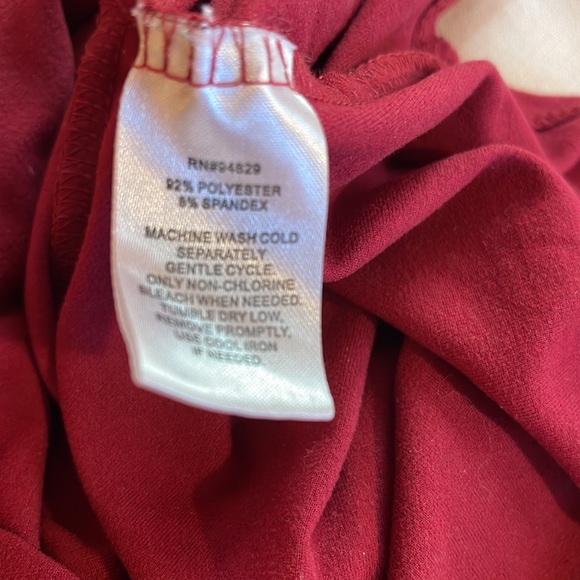 Derek Heart Long red t-shirt dress size M - Picture 4 of 4